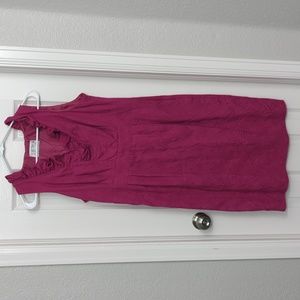 Julian Taylor sleeveless cotton pink dress size 12 Barbiecore